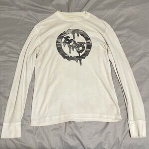White ecko long sleeve t shirt. Small